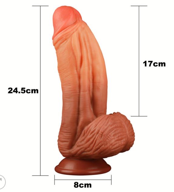 10” Dual layered Liquid Silicone Nature