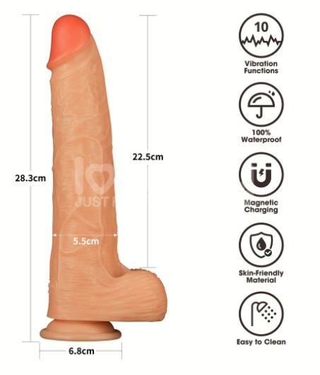 11'' Vibrating Power Basics Cock