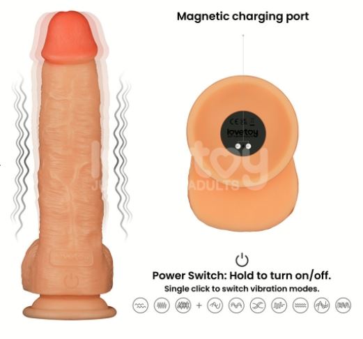 9.5'' Vibrating Power Basics Cock