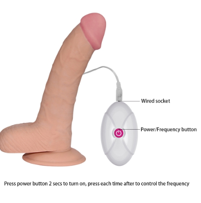 VIBRADOR REALISTA 8.8" 10 FUNCIONES