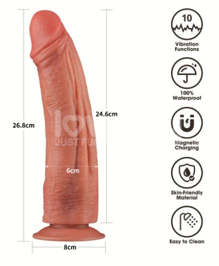 10.5'' Vibrating Dual Density Power Cock