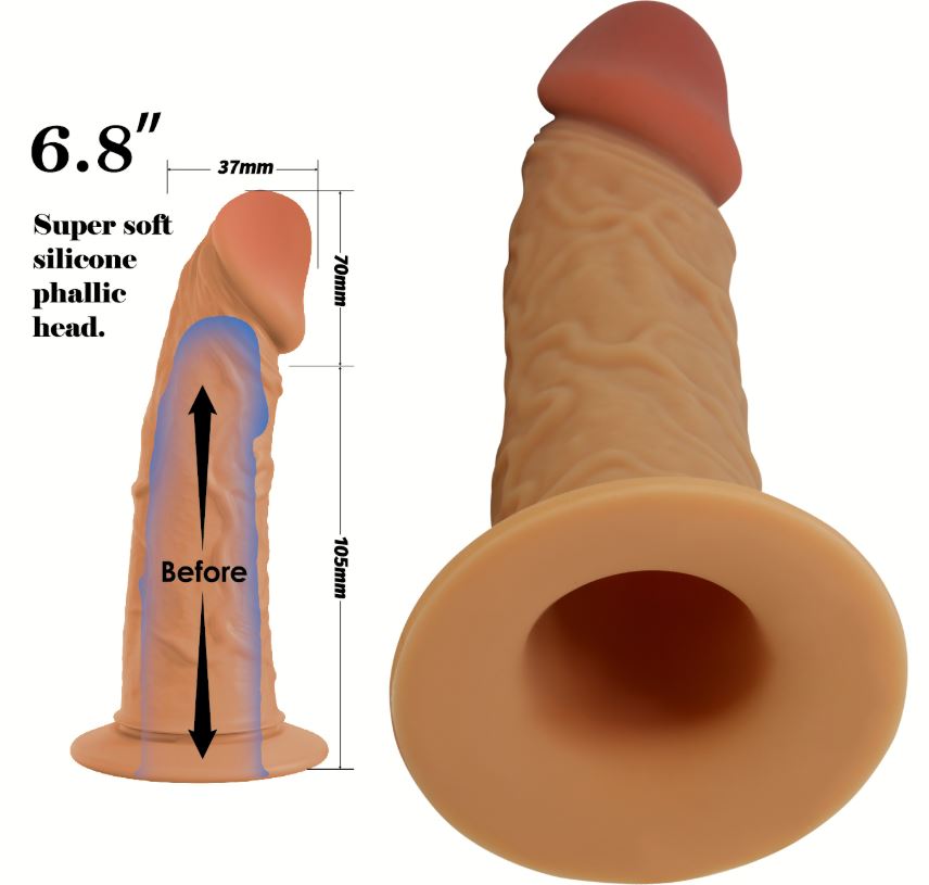 PROTESIS REALISTA CON VIBRADOR  DRABEN