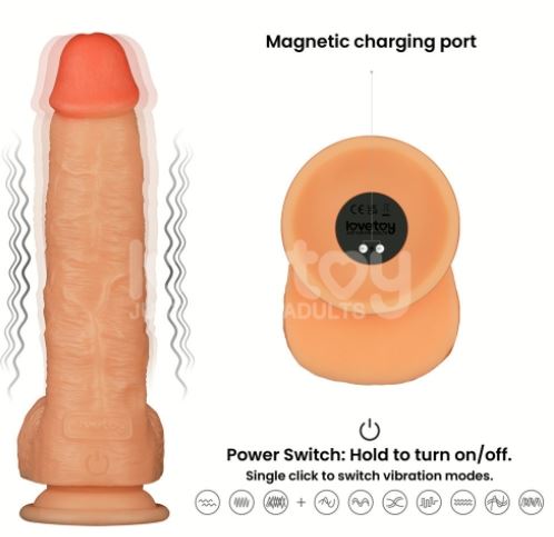 Vibrating Enhanced Strap on Set 9.5'' L/XL/2XL