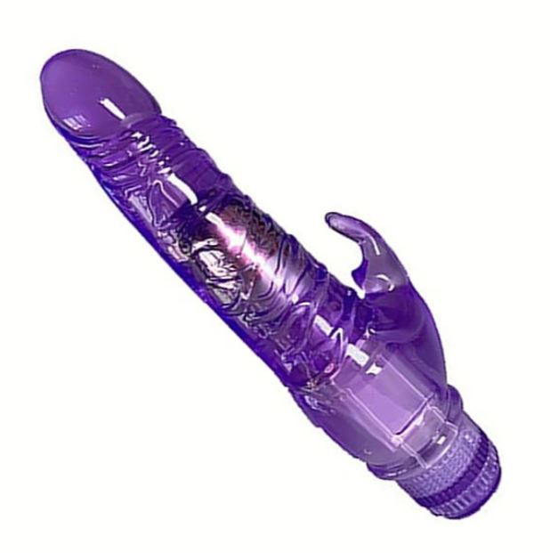 VIBRADOR DOBLE CLITORIAL CRYSTAL JELLY
