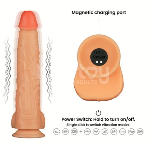 11'' Vibrating Power Basics Cock