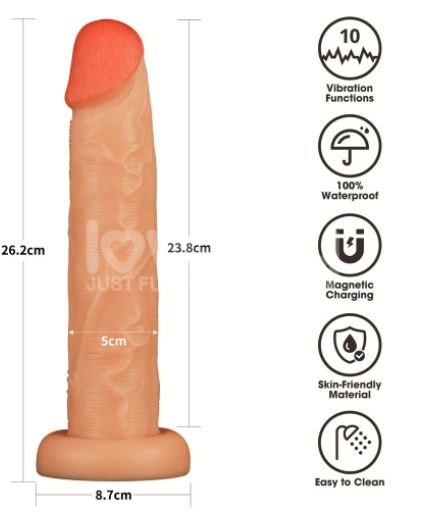 10'' Vibrating Power Basics Cock