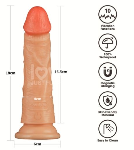 7'' Vibrating Power Basics Cock