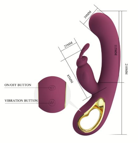 Vibrador Rabbit Liam con Aplicativo