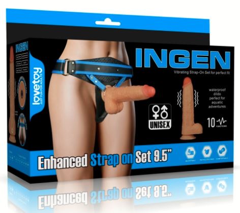 Vibrating Enhanced Strap on Set 9.5'' L/XL/2XL