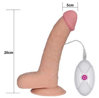 VIBRADOR REALISTA 8.8" 10 FUNCIONES